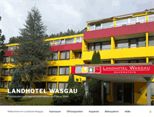 Tablet Screenshot of landhotel-wasgau.de